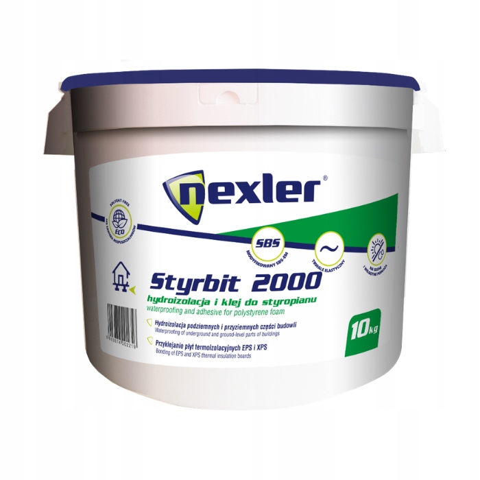 Nexler Styrbit 2000 Hydroizolacja i klej do styropianu 10kg/op.