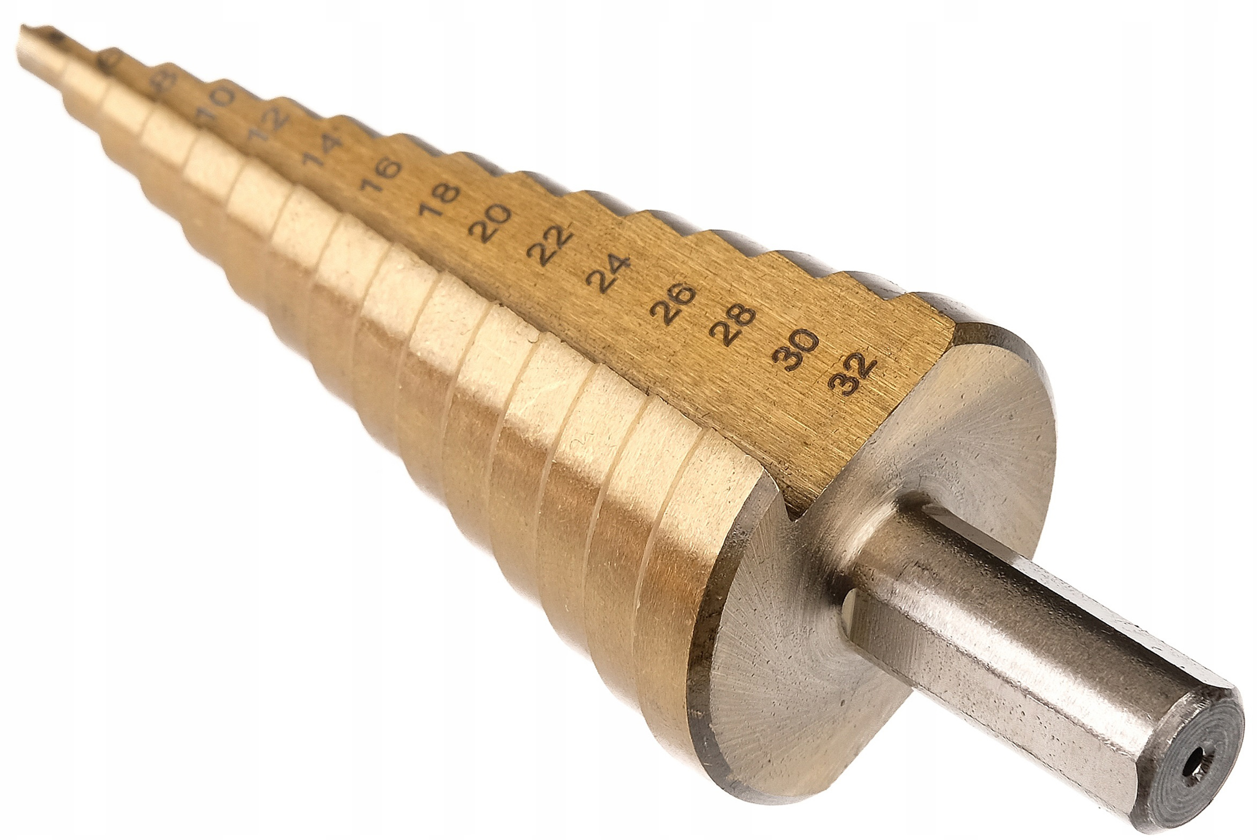 WIERTŁO STOŻKOWE STOPNIOWE STOPNIOWANE CHOINKOWE HSS TYTAN 4-32MM WIERTŁA Marka Vorfal