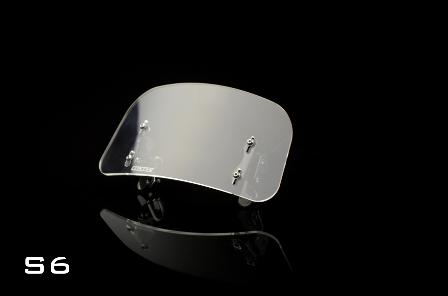 107280 - Мотоцикл дефлектор вітрового скла обтічник 25x40cm Темний