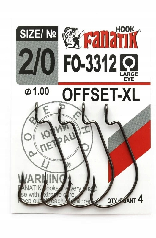 

Fanatik Haczyk FO-3312-2/0/39mm 4szt Offset XL