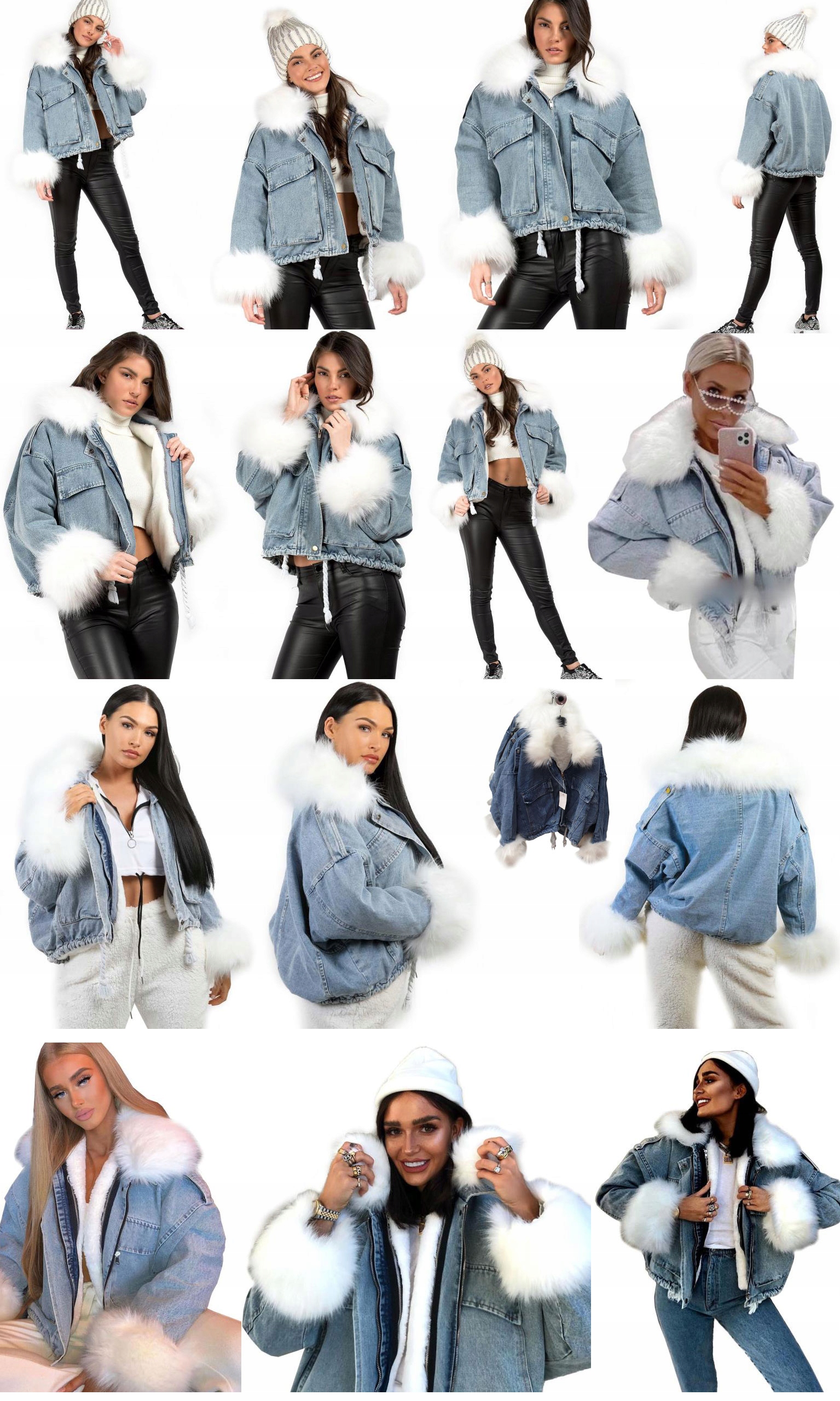 

Kurtka Jeansowa Z Futerkiem Katana Futerko Miś M