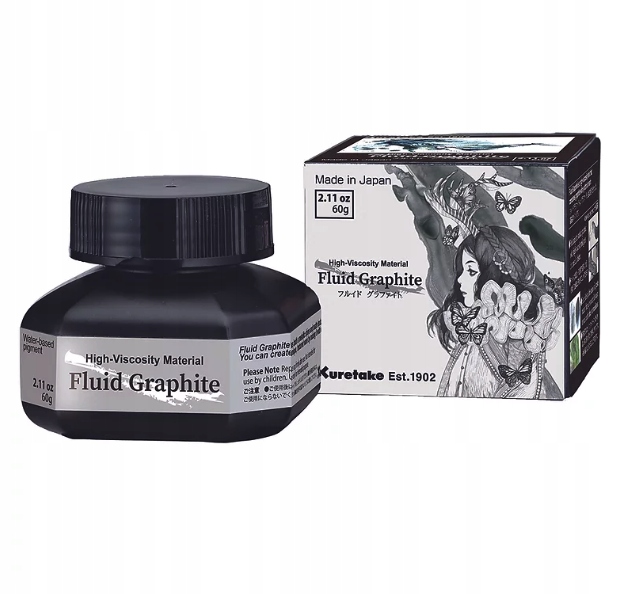 Płynny grafit Fluid Graphite - Kuretake - 60 ml