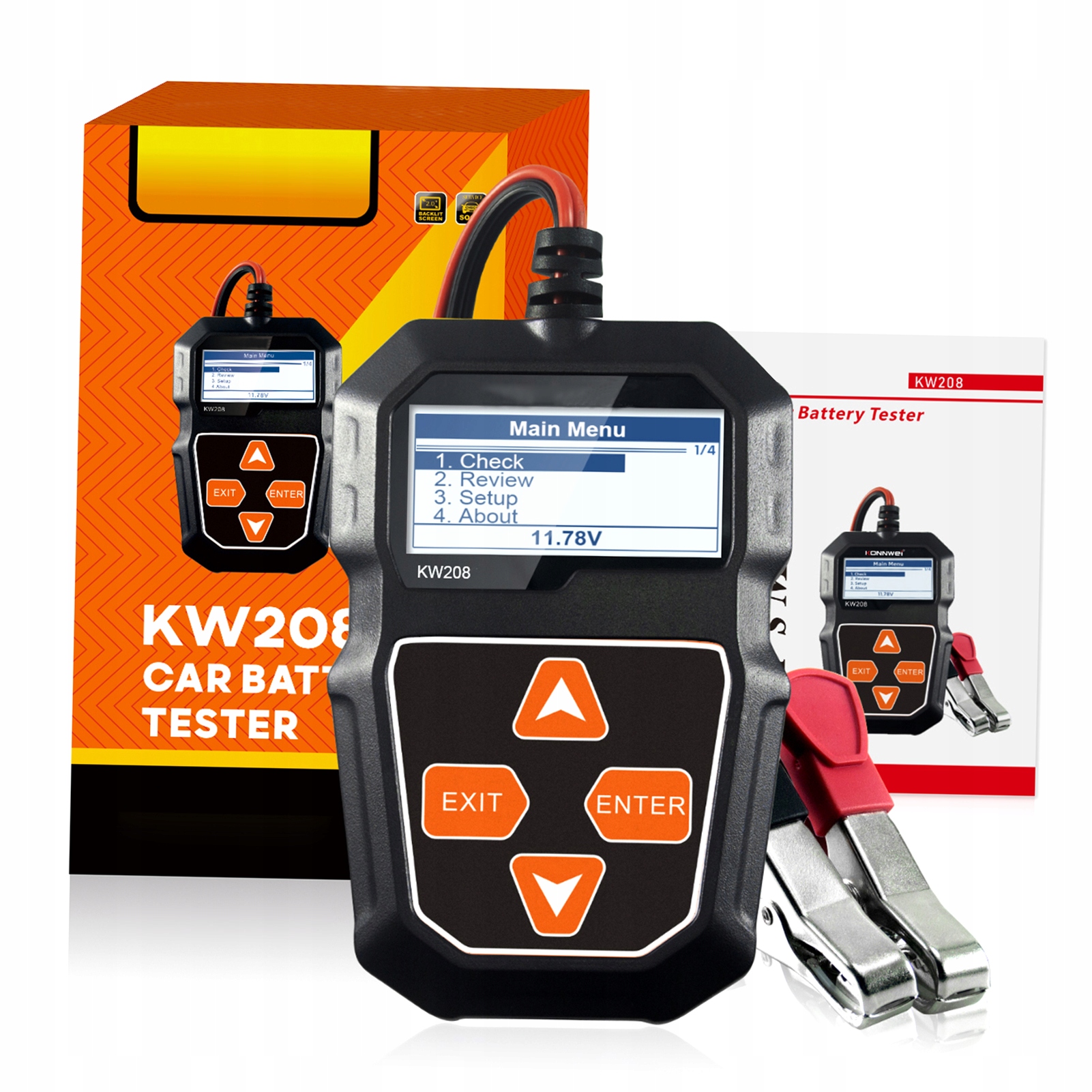 TESTER OBCIĄŻENIA AKUMULATORA SAMOCHODOWEGO KW208 Marka bez marki