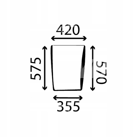 sklo Case Magnum 7110 7120 7130 přední spodní P