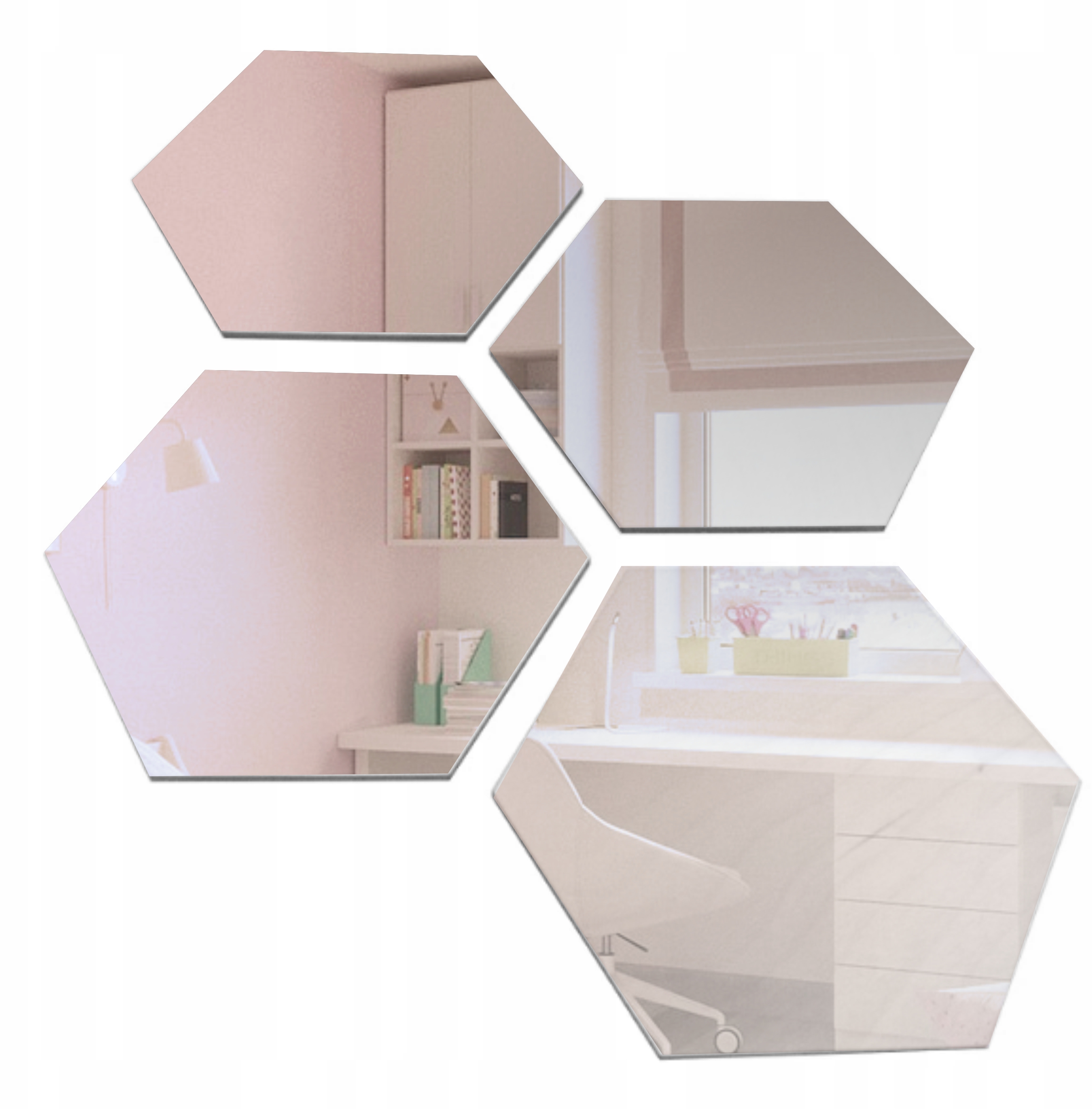 

Heksagon Lustro plaster miodu 20 x 23,1 cm