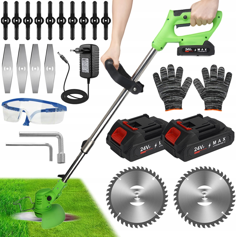 Vyžínač S 3 Čepelemi, Nastavení Výšky 90°, Otočná Hlava