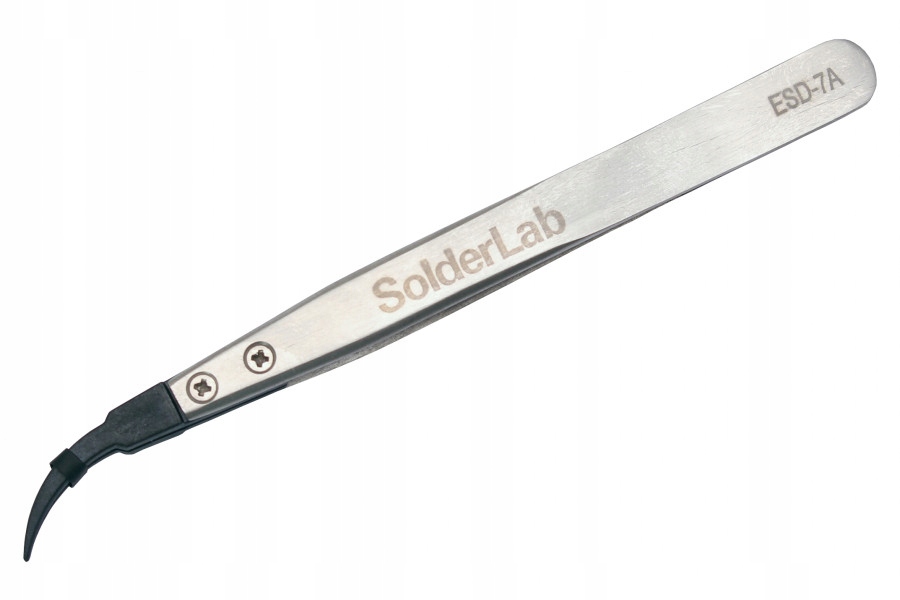 

Pinceta Pęseta Antyst. Esd Solderlab SL-7A Odgięta