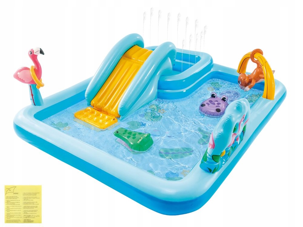 Dmuchany Wodny Basen Plac Zabaw Dżungla Zjeżdżalnia Intex 57161 Model 2026
