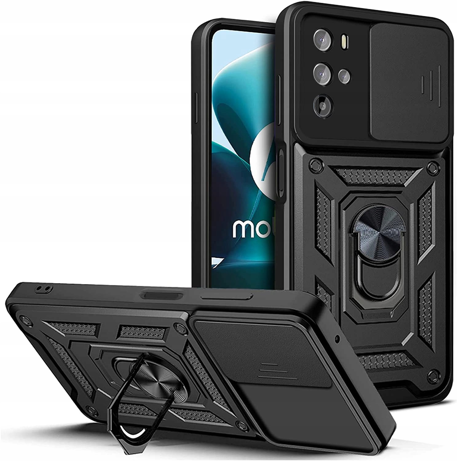 

Etui Pancerne Slide Do Motorola Moto G22 Szkło