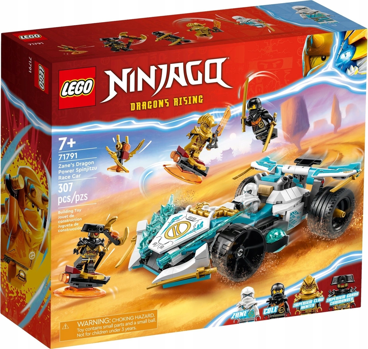 Lego Ninjago 71791 Smocza Moc Zane'a Wyścigówka Spinjitzu