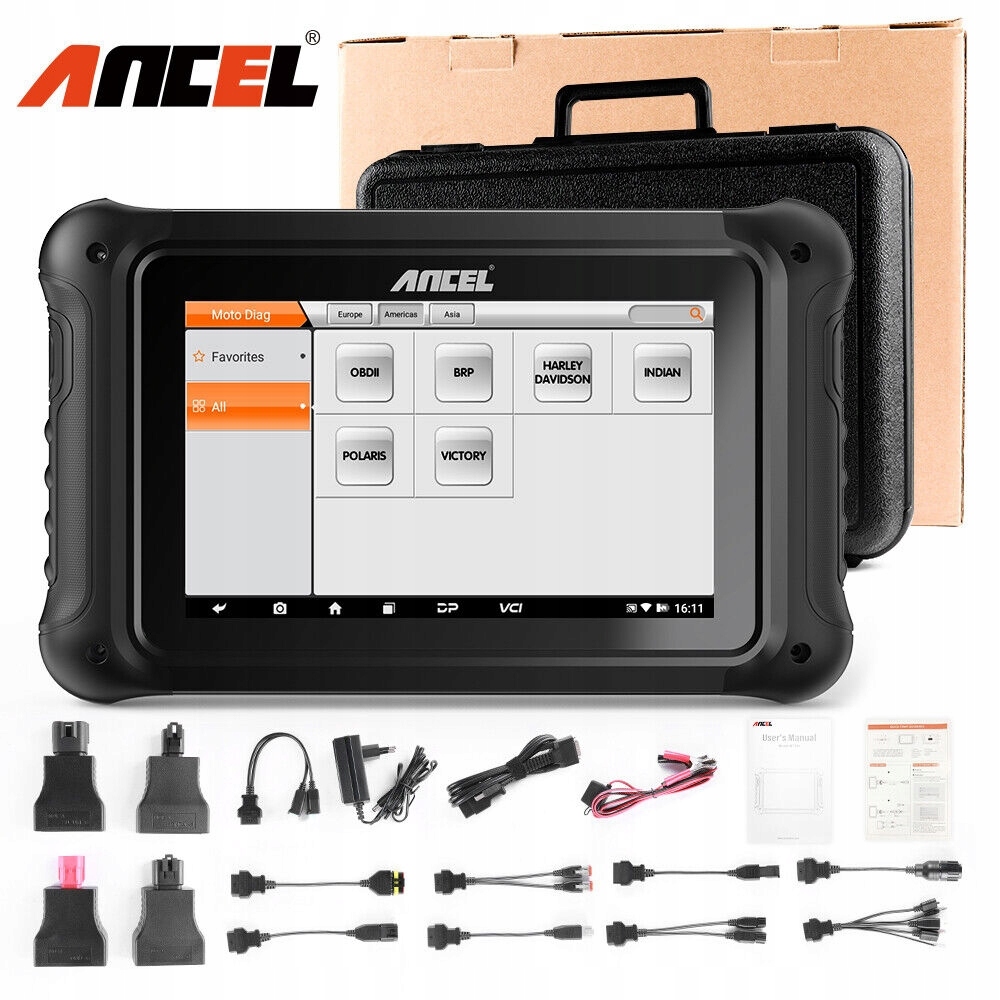 Ancel MT700 Diagnostický tester Motocyklů Full 2025 jazyk Pl Prodejce