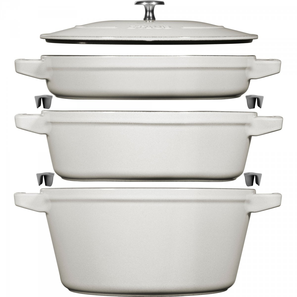 Sada 3 nádob veko 24 cm Hľuzovka Staub