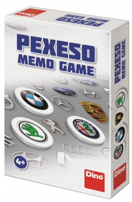 Gra pamięciowa dla dzieci Memory Memo Memos Pamięć Marki samochodów Auta