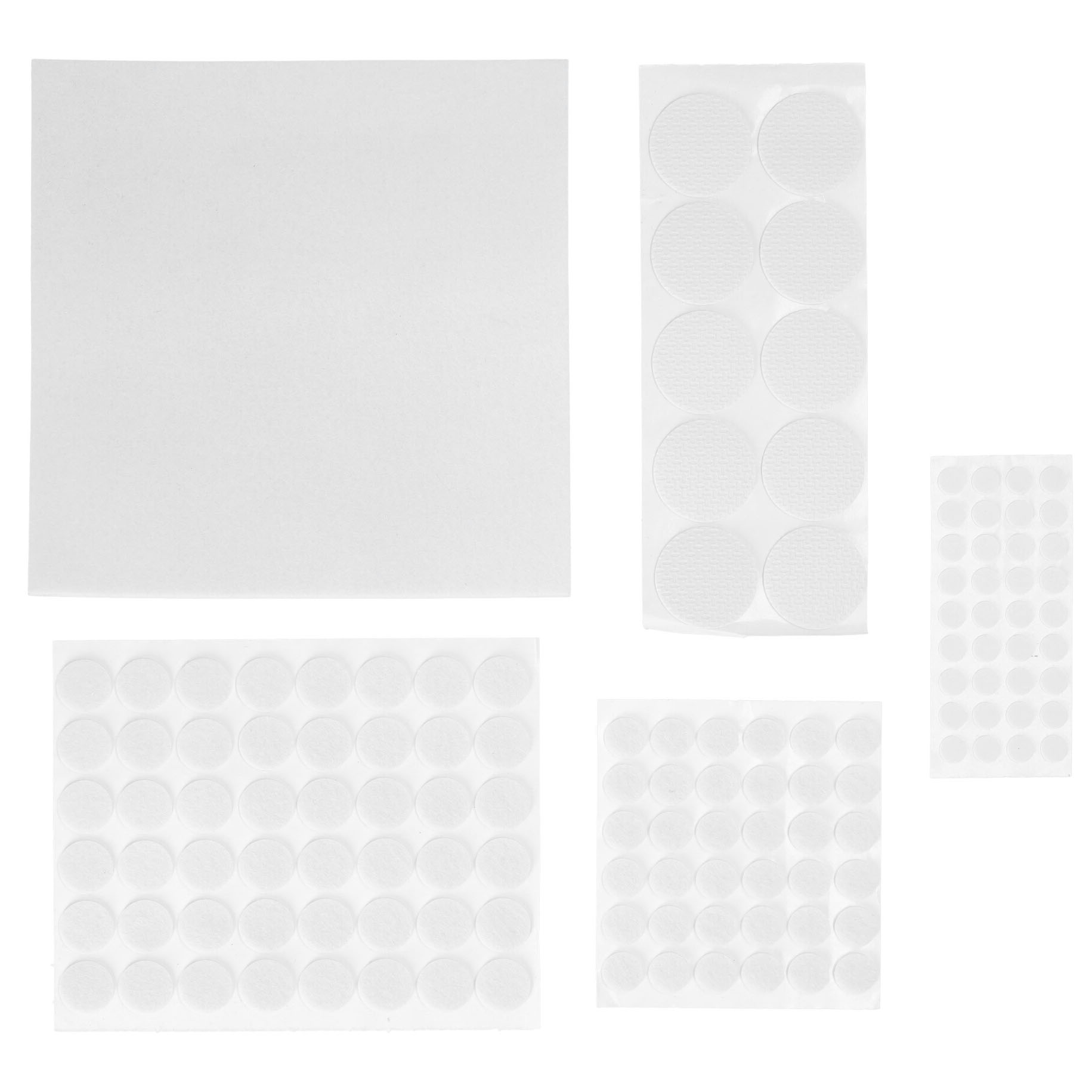 

Podkładki filcowe pod krzesła meble białe 131 el.