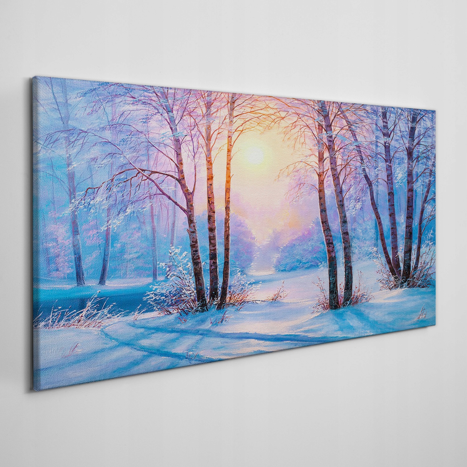 

Nowoczesny obraz na płótnie Zimowy las 100x50 cm