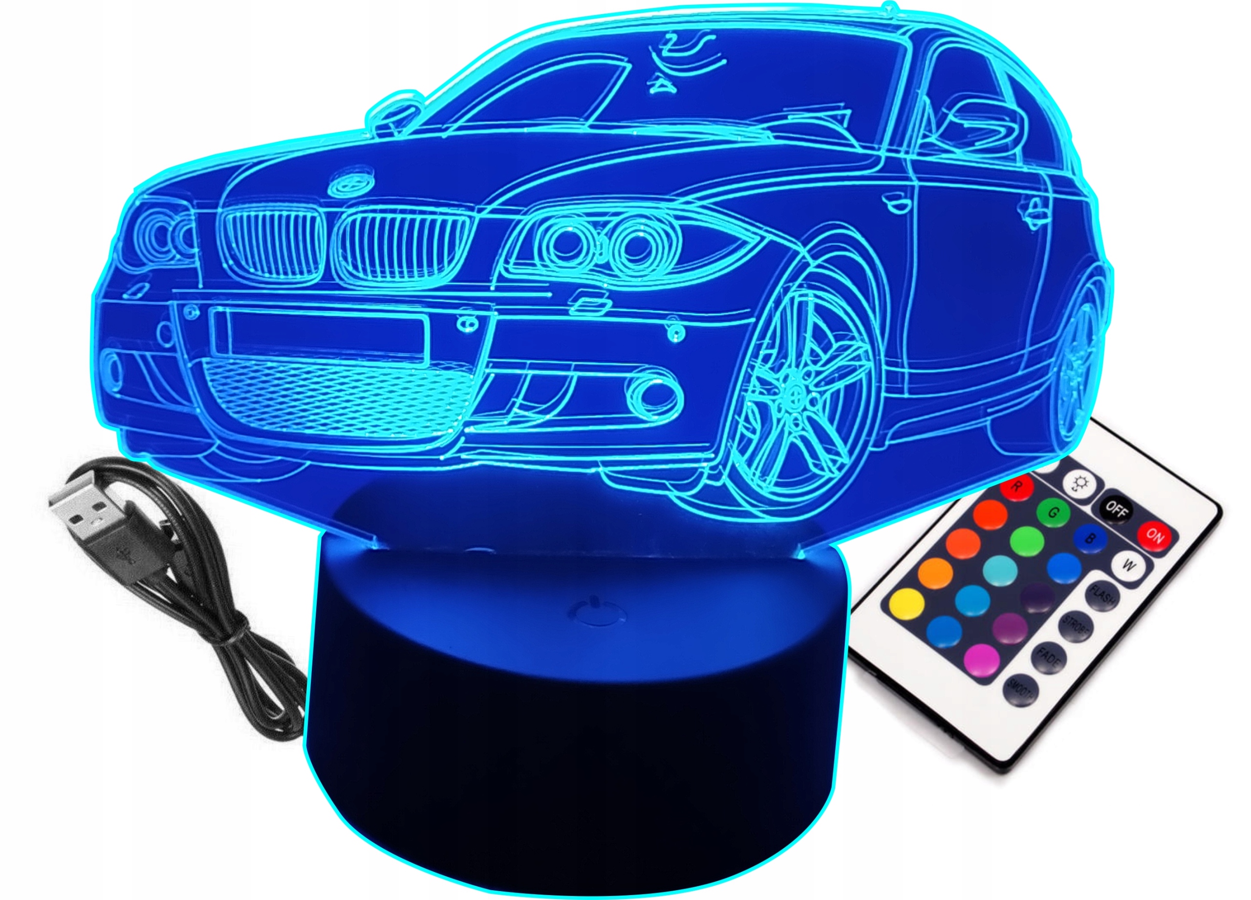

Lampka Nocna 3D Led Samochód Wyścigowy Racing Car