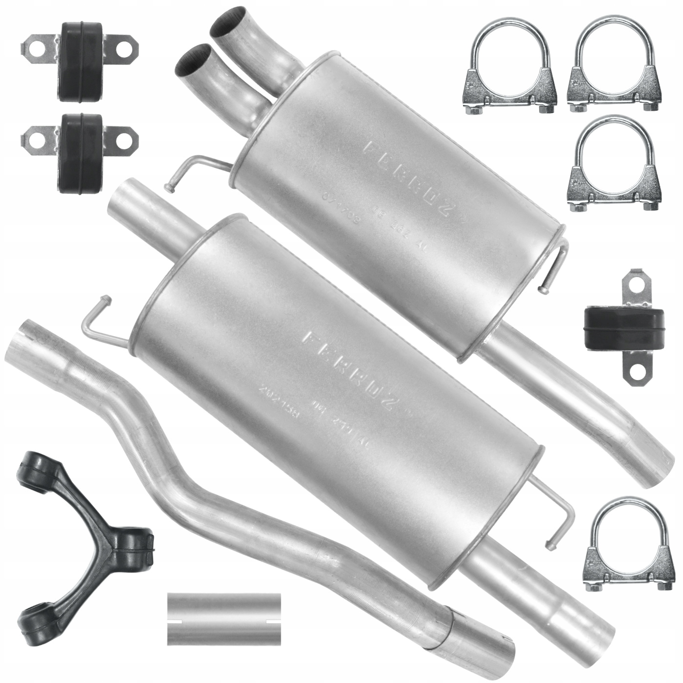 Глушник комплект VW T5 5 в 03-2. 5 TDI коробка SWB