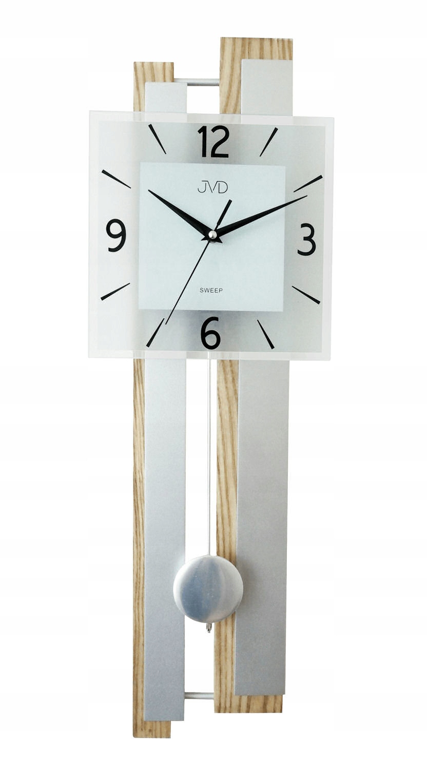 Tichý Drevený Nástenný Hodinový Stroj S Kyvadlom NS19033