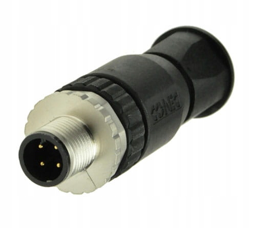 

Wtyk męski prosty M12 4-piny (43-00100) Conec