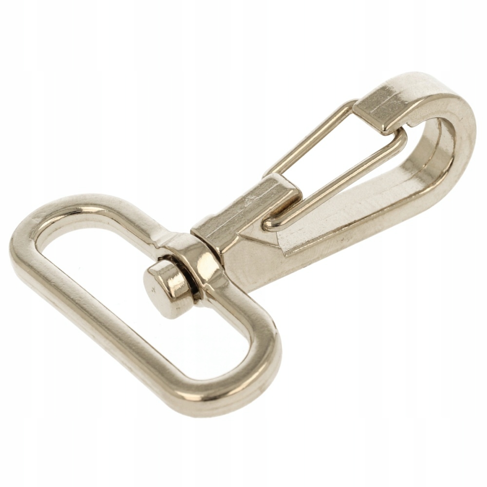 Karabina 40mm x 62mm Karabina Zapínání 10 Ks Stříbrná Nerezová Eu