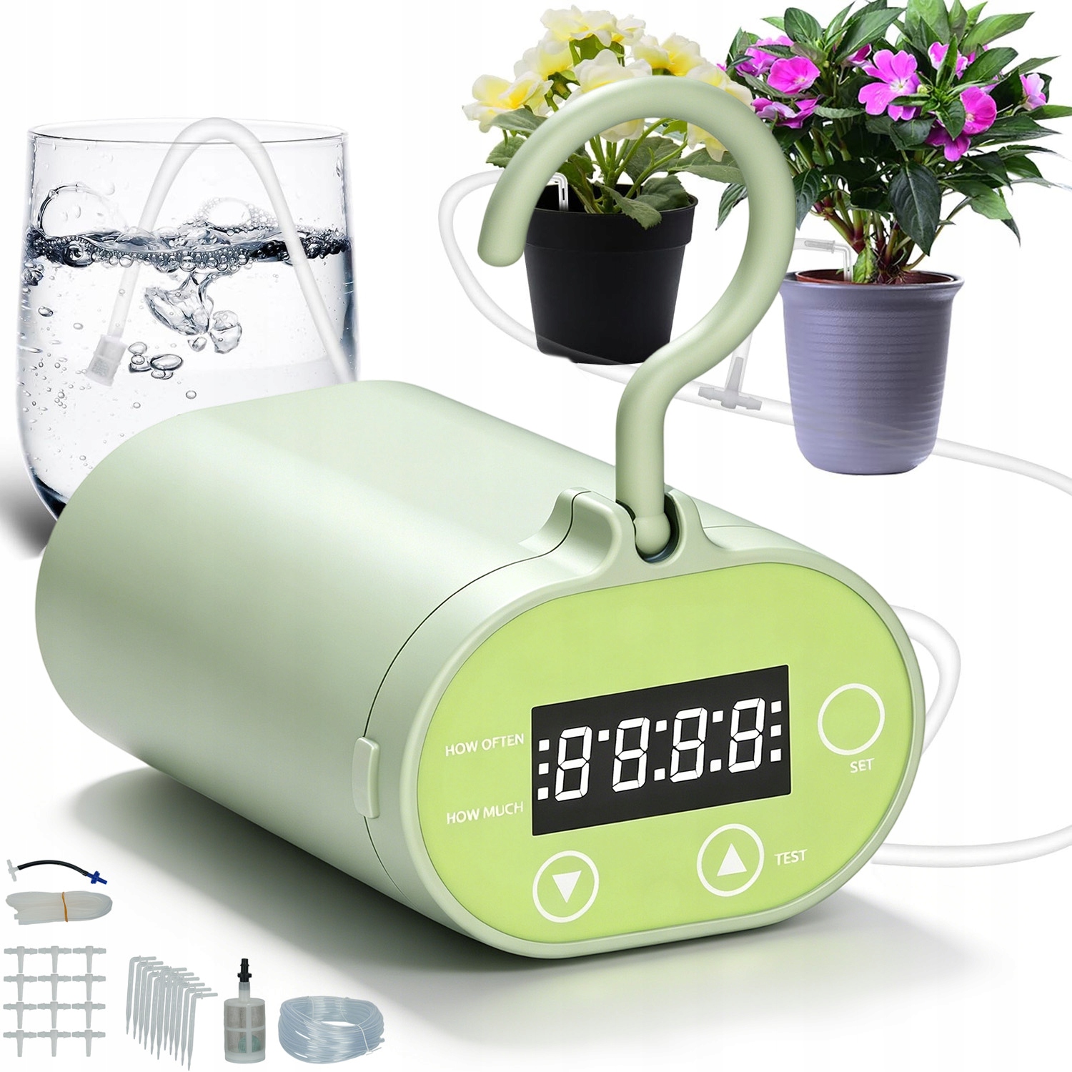 Konev Pro Zavlažování Automatická Led Obrazovka Sada S Časovačem 12 Hlav