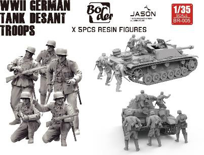 WW2 German Tank Desant Troops Border Model BR-005 měřítko 1/35