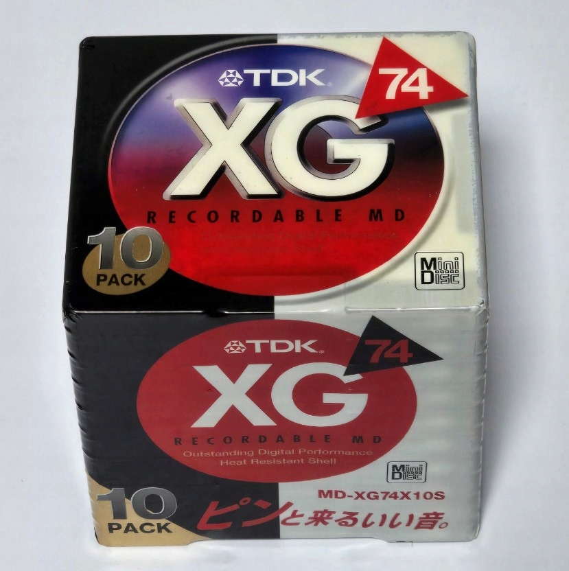 Diskety MD Minidisc Tdk Xg 74 10 Pack 10 Ks Vyrobené V Japonsku Nové Fólie