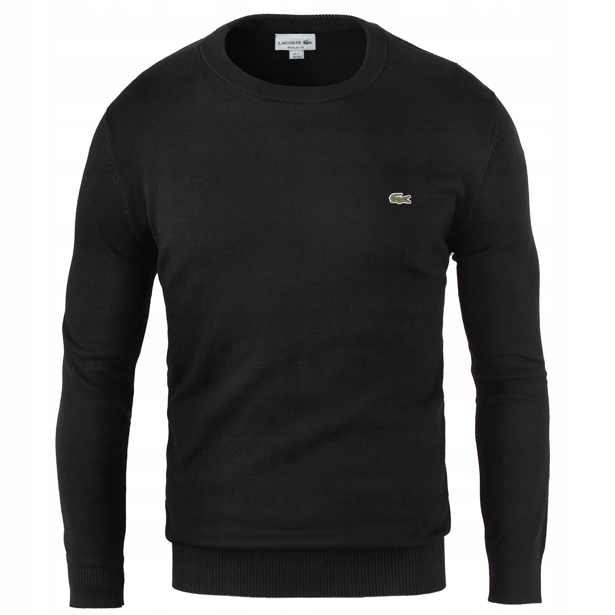 Lacoste pánský svetr černý kulatý výstřih AH0128-53 velikost XL