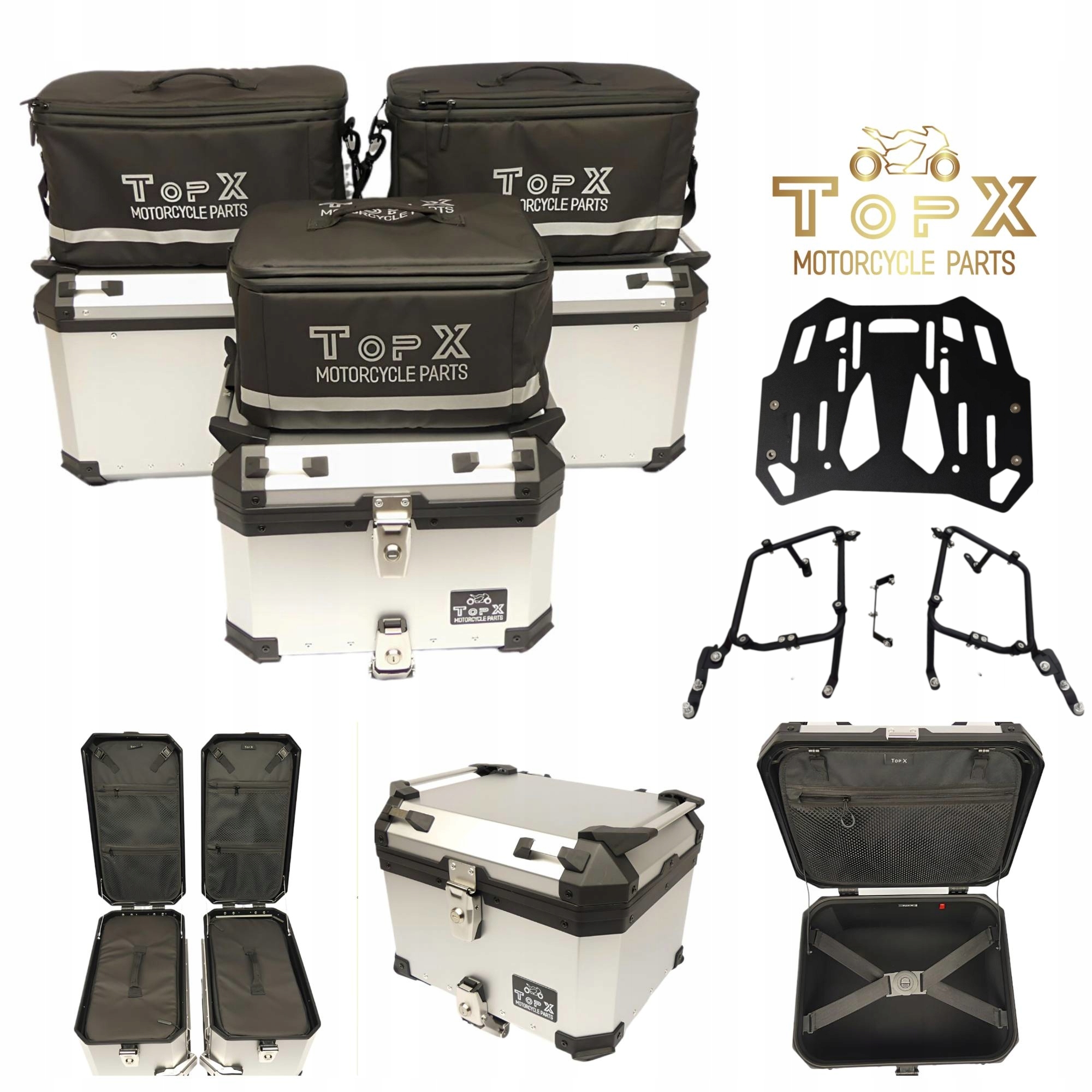 Kawasaki Versys 1000 15-17 Sada kufrů Aluminiové rámy Tašky