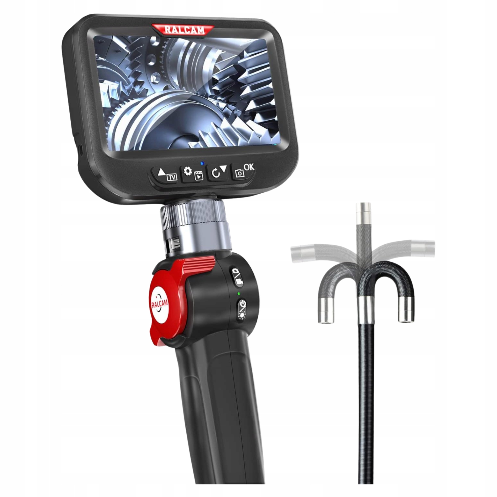 Endoskopická kamera Ralcam Endoskop 6,2 mm H406B-2M-AM Hd 4,3'' Ips 180° IP67