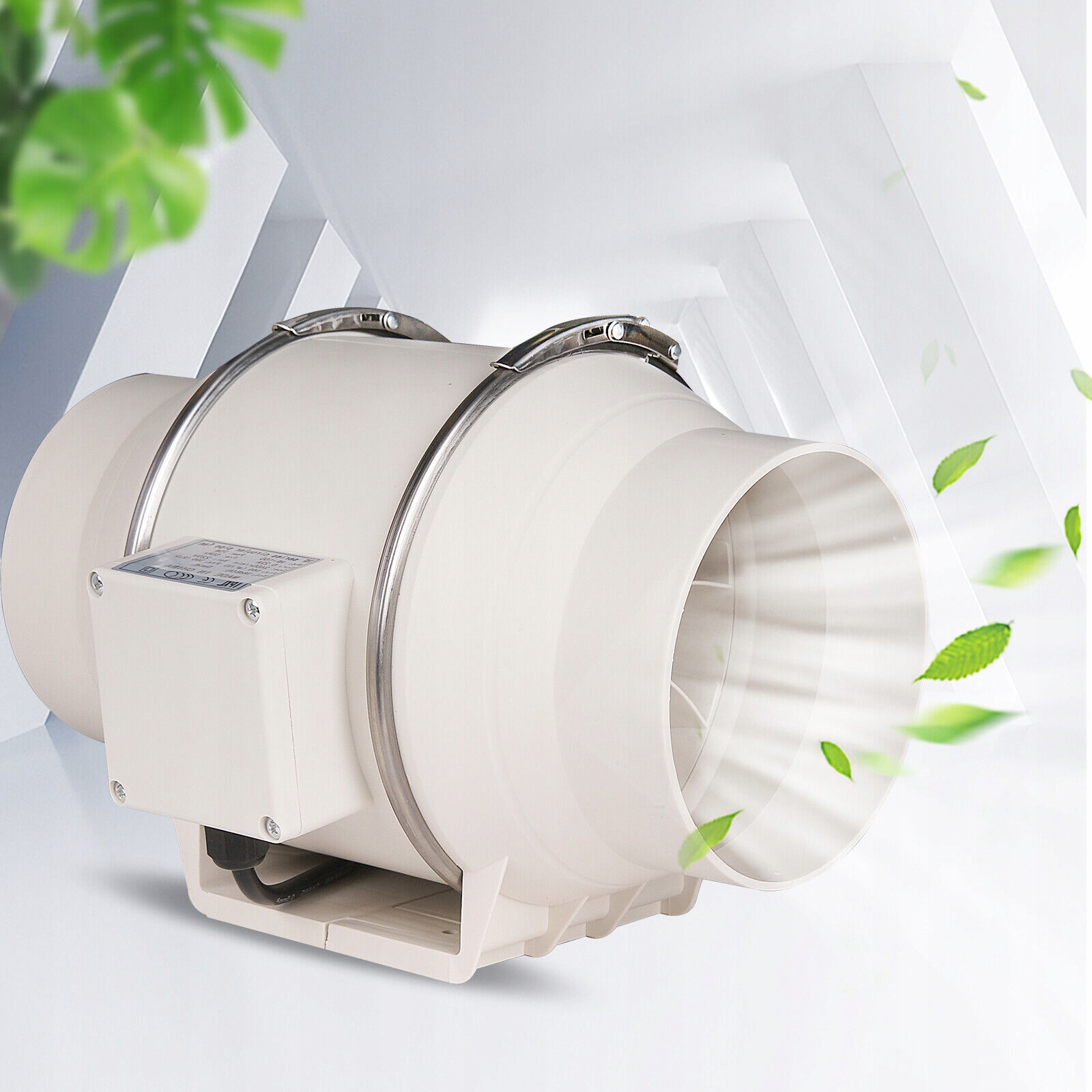 Kanálový odtahový ventilátor 100 mm 310 m3h tichý do kuchyně koupelny v garáži