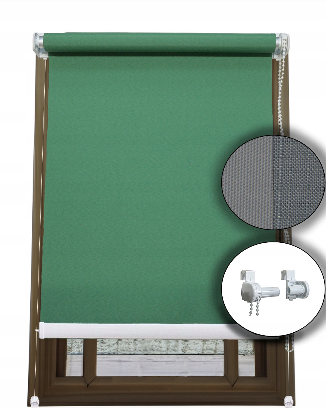 Roleta KLASYCZNA na okno 39x150 z napinaczem KOLOR