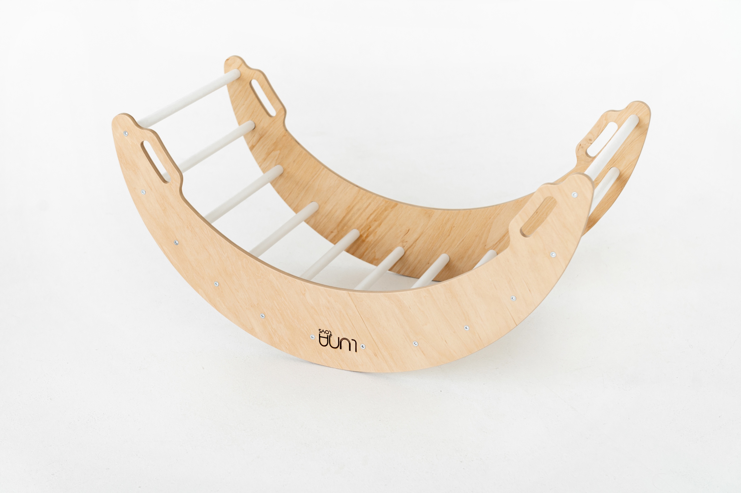 Bujak drewniany dzieci Moon biały