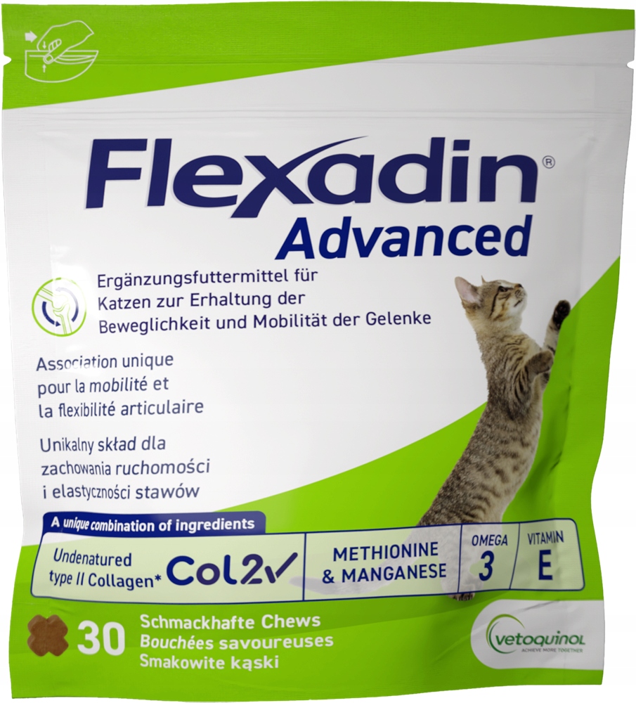 Flexadin Advanced dla kotów 30 kęsków