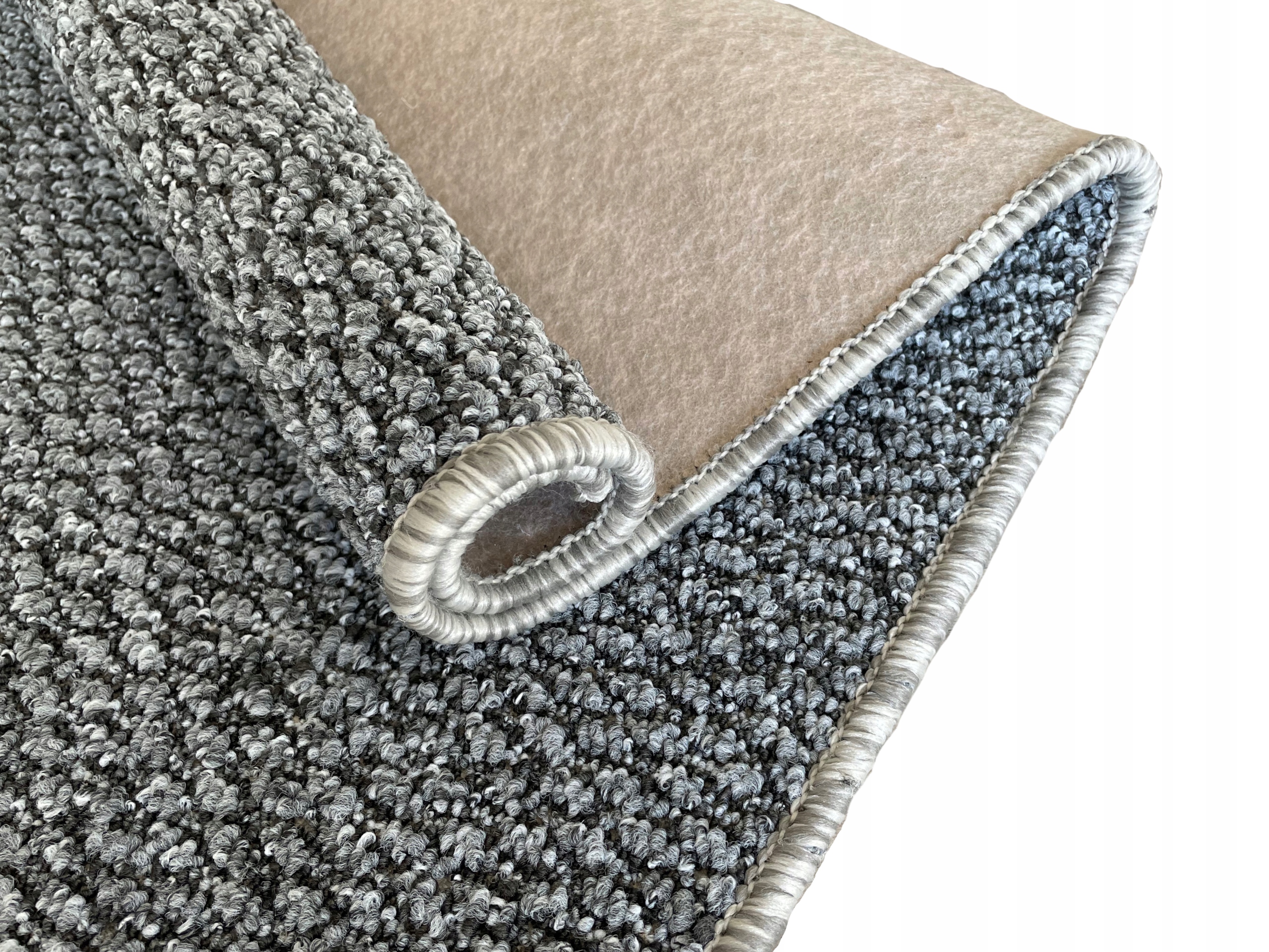 Wykładzina Dywanowa Styl Loft Kolor Popielaty 4m Rodzaj pętelka