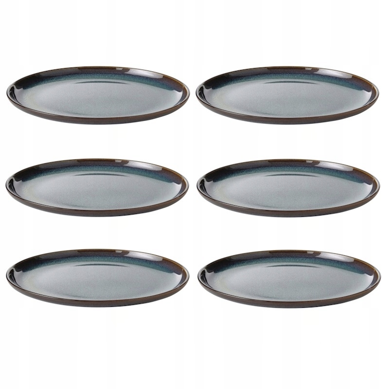 Ikea Gladelig Zastawa stołowa, Talerzyk, niebieski, 20 cm, 6 sztuk, 1kg