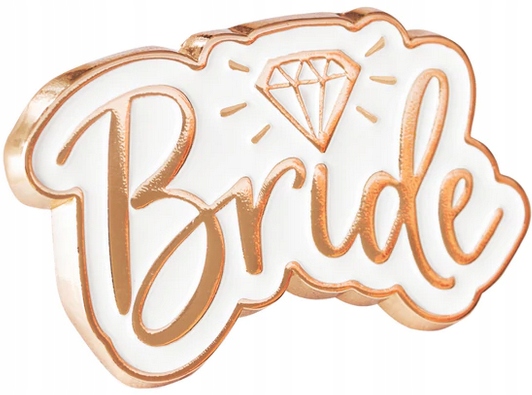 

Przypinka Pin Bride Wieczór Panieński Różowe Złoto