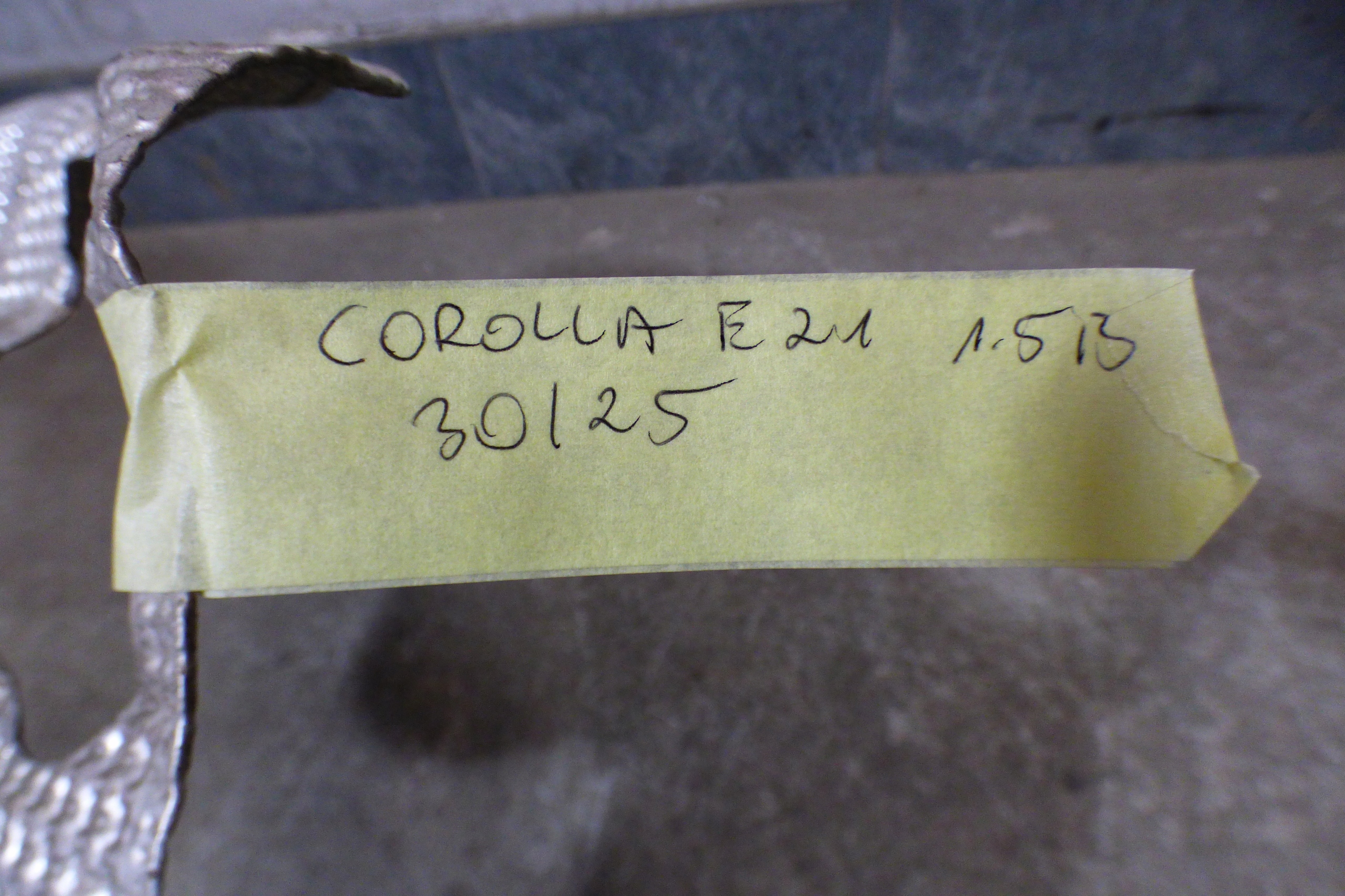 blende abdeckung hitzeschutz des auspuffs TOYOTA COROLLA XII E21 1.5VVTI