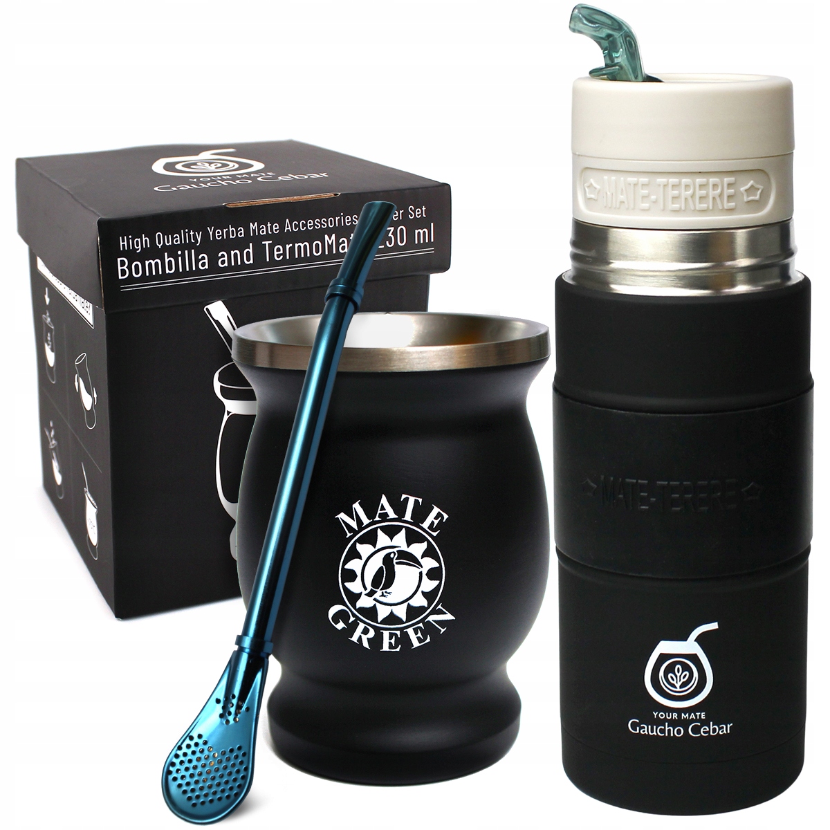 Originální sada Yerba Mate termální příslušenství Matero Bombilla Yerbomox