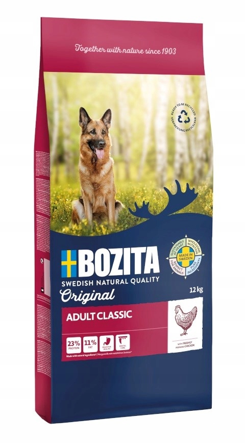 Suché krmivo pro psy Bozita Original Adult Klasický kuřecí 12 kg