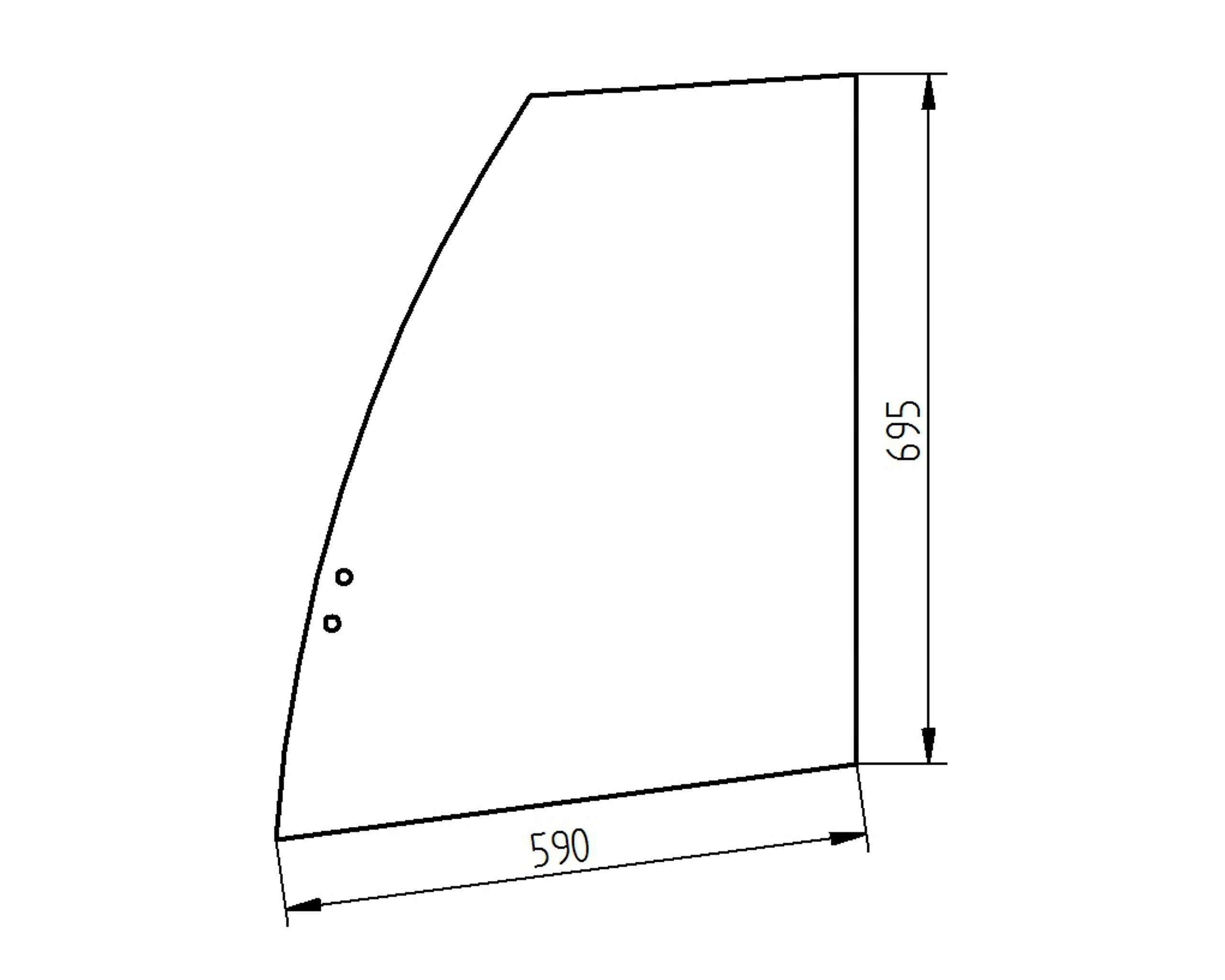 sklo bagr Liebherr horní dveře 10675705