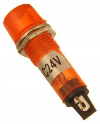 Kontrolka zasilania 10mm XD10-3 pomarańcz 24V