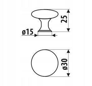 Gałka meblowa GAMET GG17-G3 złoty połysk Kod producenta GG17