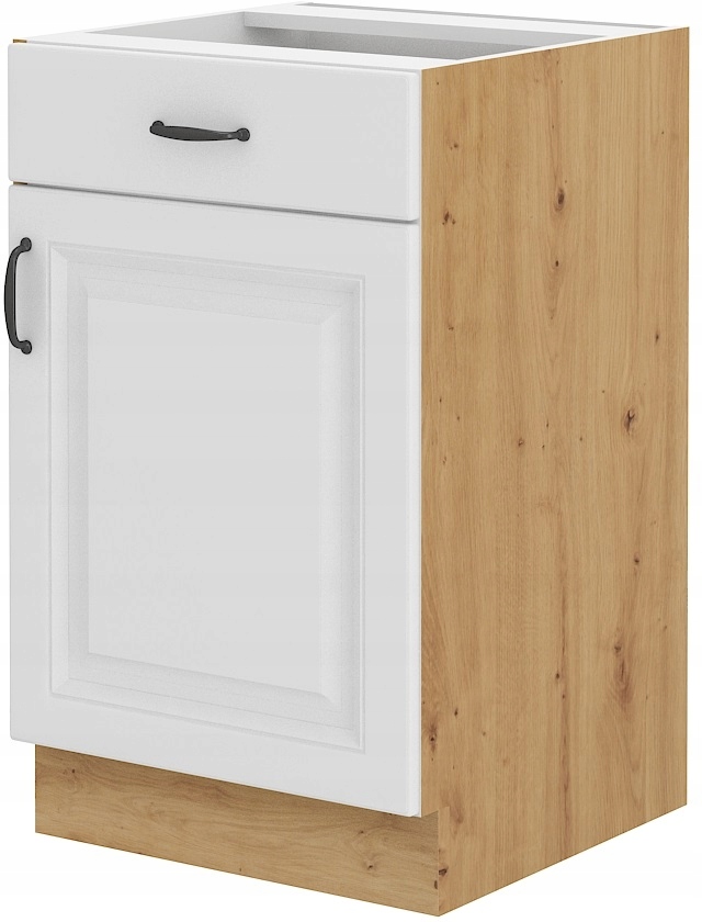 

Szafka kuchenna 50 szuflada i półka. Biała Artisan