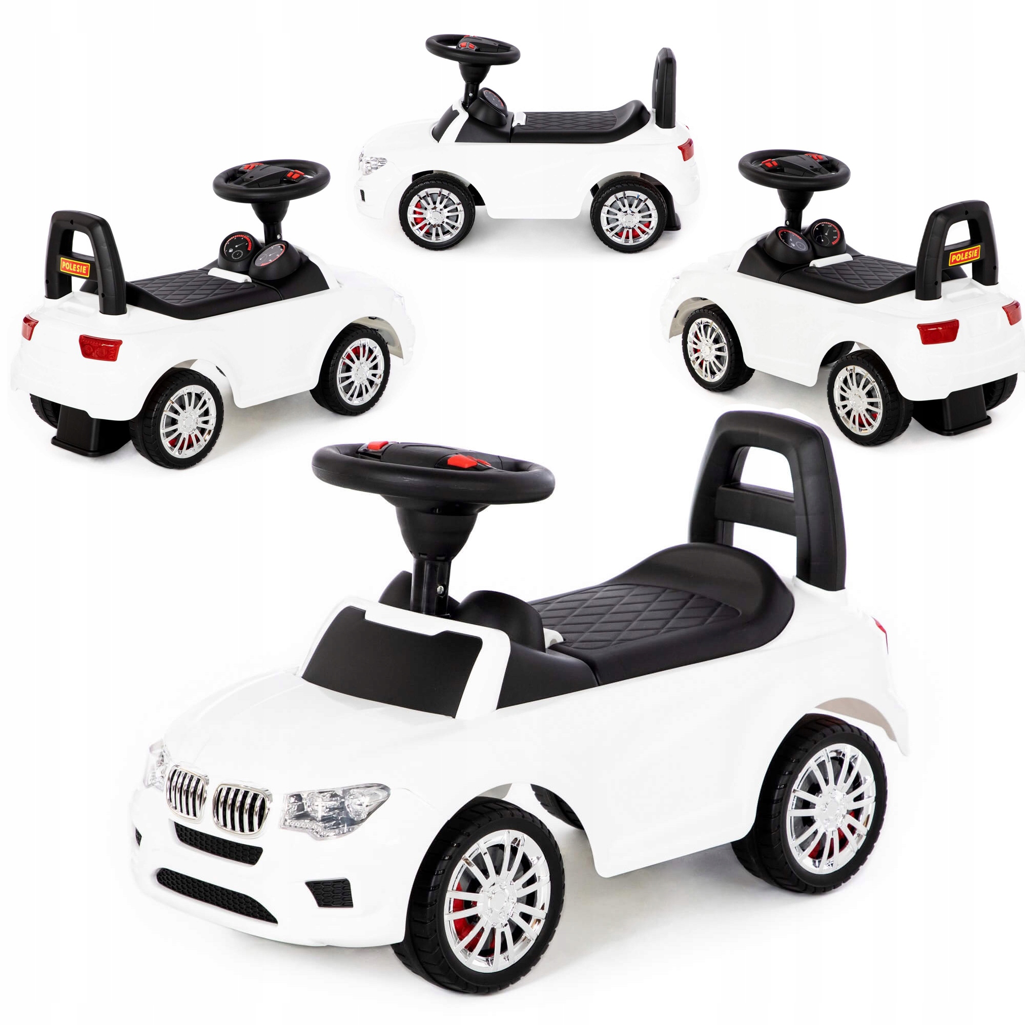 Wader Jeździk SuperCar3 dźwięk Pchacz Auto White