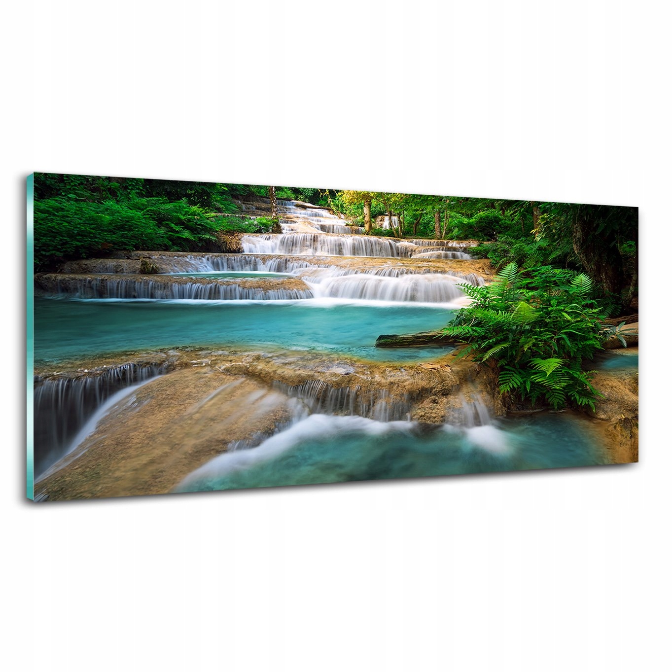 

szkło obraz na ścianę Wodospad Tajlandia 125x50