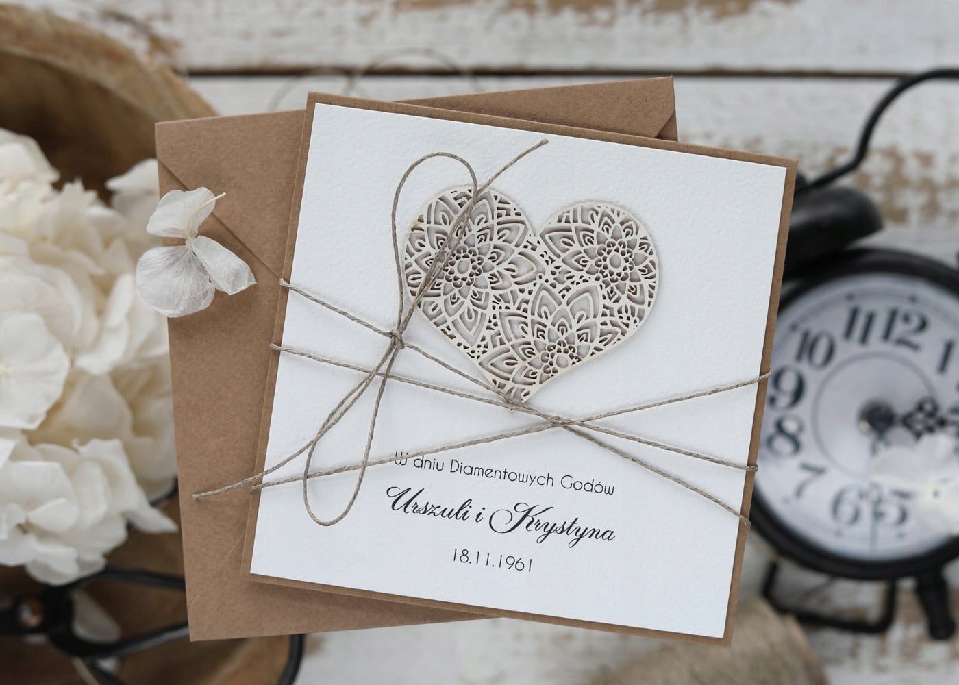 Přání s personalizací k výročí svatby, dárek