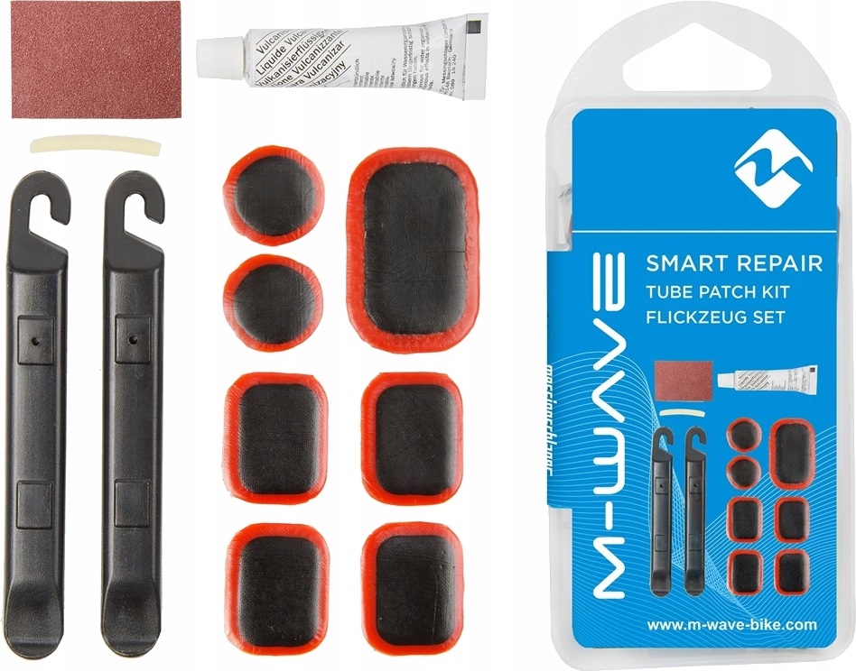 Zestaw naprawczy do dętek łatki klej łyżki M-Wave Smart Repair 880368