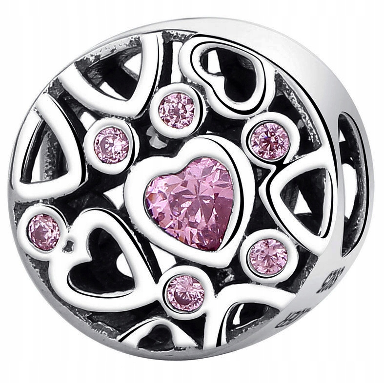

Charms Koralik Bransoletki Serduszka srebro pr.925