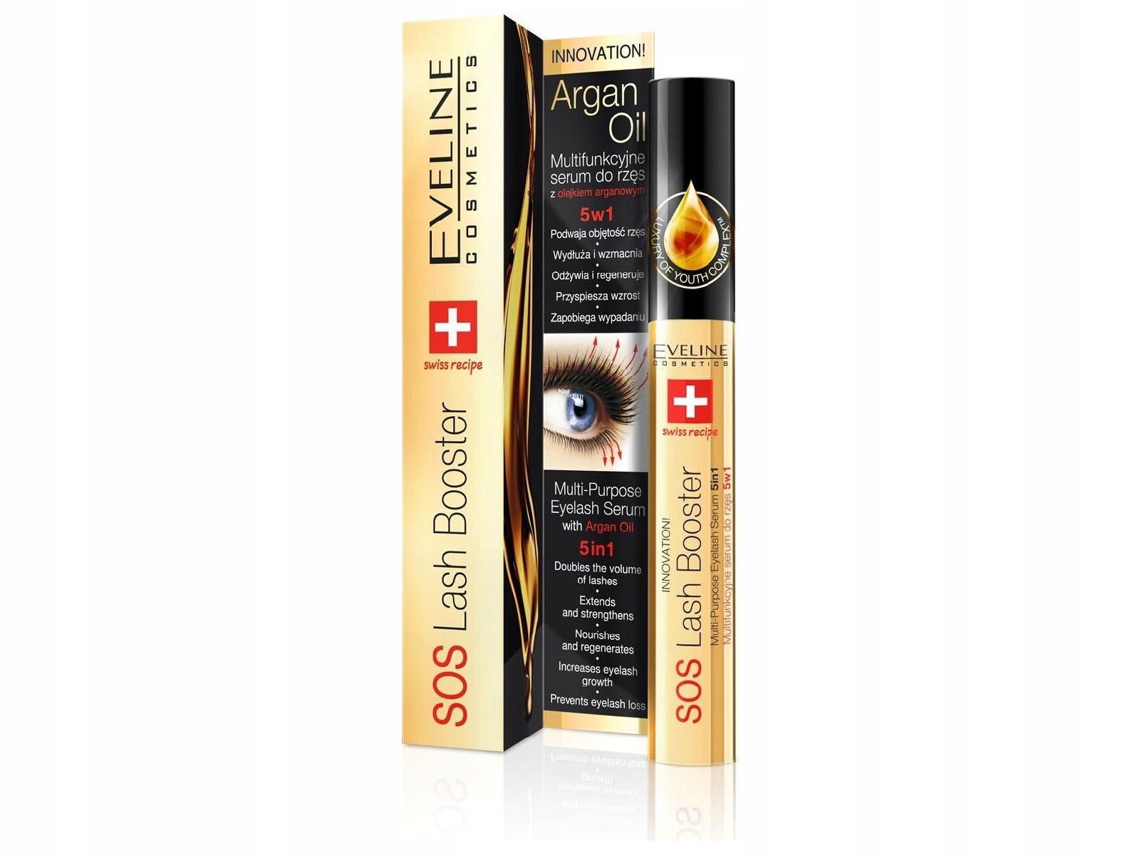 EVENILE COSMETICS Serum Do Rzęs SOS Lash Booster 5w1 Aktywator Wzrostu 10ml — miniatura 8